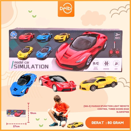 [SLQ8137422] (566-3) MAINAN 5FUNCTION LIGHT REMOTE CONTROL THREE DOORS BX60