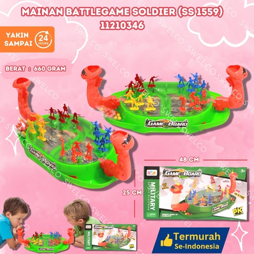 [11210346] (SS 1559) MAINAN BATTLEGAME SOLDIER ISI 34PCS BX34