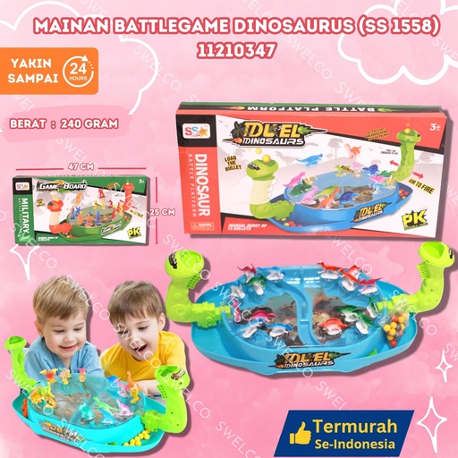 [11210347] (SS 1558) MAINAN BATTLEGAME DINOSAURUS ISI 34PCS BX34