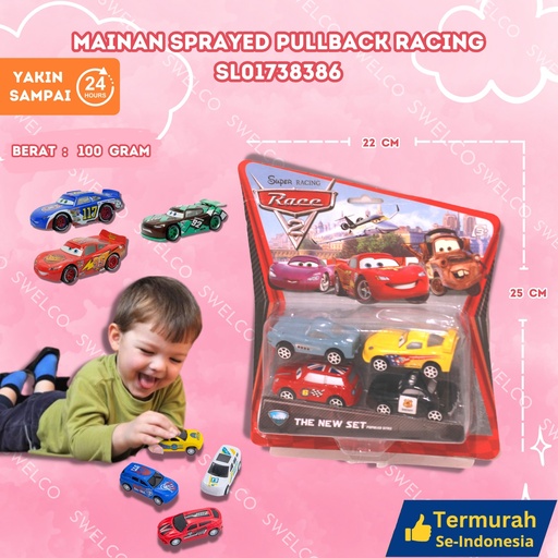 [SL01738386] (4701AB) MAINAN SPRAYED PULLBACK RACING CAR 240PCS BX240