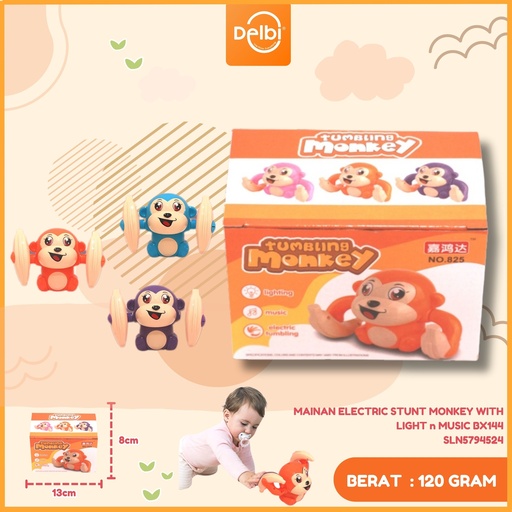 [SLN5794524] MAINAN ELECTRIC STUNT MONKEY WITH LIGHT n MUSIC BX144