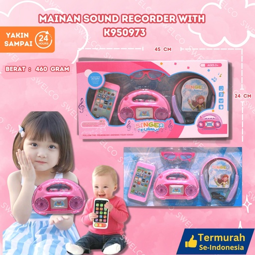 [K950973] (2760) MAINAN SOUND RECORDER WITH 36PCS BX36