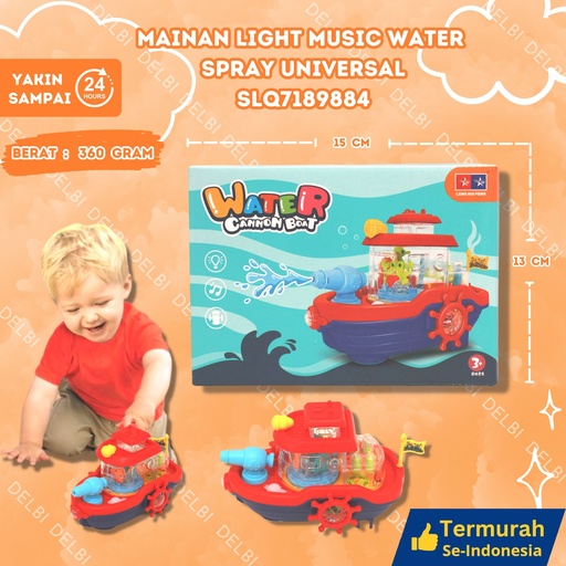 [SLQ7189884] (999-58) MAINAN LIGHT MUSIC WATER SPRAY UNIVERSAL ISI 72PCS BX72
