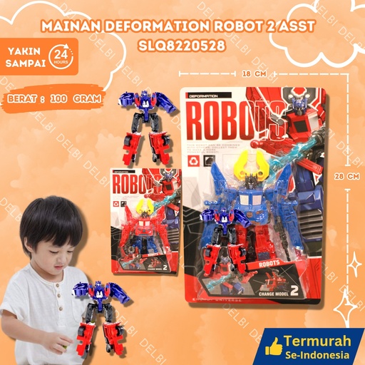 [SLQ8220528] (SD-175) MAINAN DEFORMATION ROBOT 2 ASST ISI 144PCS BX144