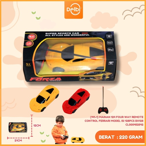 [CL000452542] (141-1) MAINAN 124 FOUR WAY REMOTE CONTROL FERRARI MODEL ISI 128PCS BX128