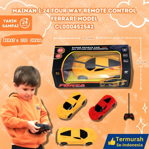 [CL000452542] (141-1) MAINAN 124 FOUR WAY REMOTE CONTROL FERRARI MODEL ISI 128PCS BX128