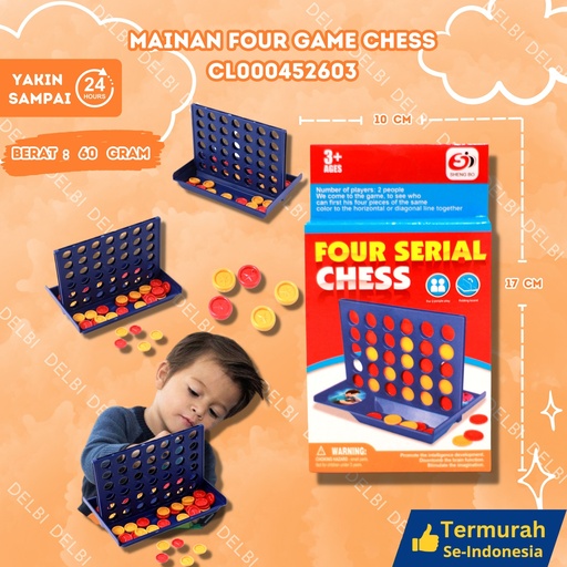[CL000452603] (S1108) MAINAN FOUR GAME CHESS (51108) ISI 408PCS BX408