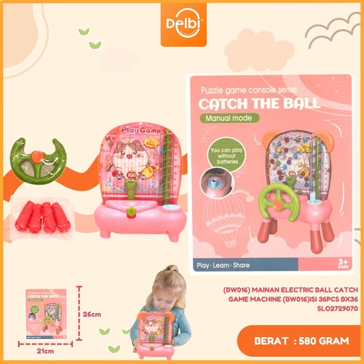 [SLO2729070] (BW016) MAINAN ELECTRIC BALL CATCH GAME MACHINE (BW016)ISI 36PCS BX36