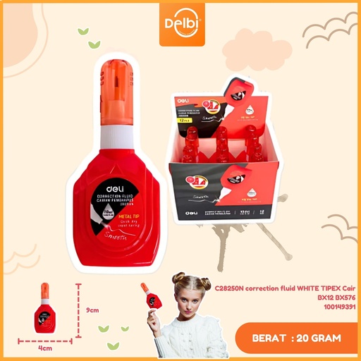 [100149391] C28250N correction fluid WHITE TIPEX Cair BX12 BX576