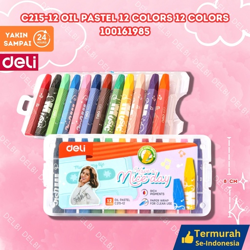 [100161985] C215-12 Oil pastel 12 COLORS MEWARNAI DELI WARNA CRAYON BX144