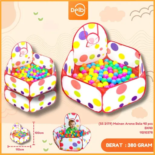 [11210378] (SS 2179) Mainan Arena Bola 40 pcs BX40