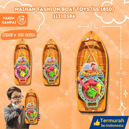 [11210386] (SS 1850) Mainan Fashion Boat Toys 72pcs KAPAL GANTUNG PANCINGAN BX72
