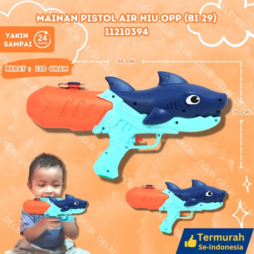 [11210394] (BI 29) MAINAN PISTOL AIR HIU OPP 54PCS BX54