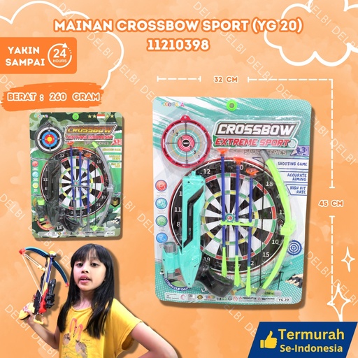 [11210398] (YG 20) MAINAN CROSSBOW SPORT 48PCS PANAH OLAHRAGA STRATEGI MEMANAH STRAT BX48