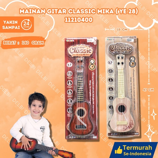 [11210400] ( YE 28) MAINAN GITAR CLASSIC MIKA 84PCS BX84