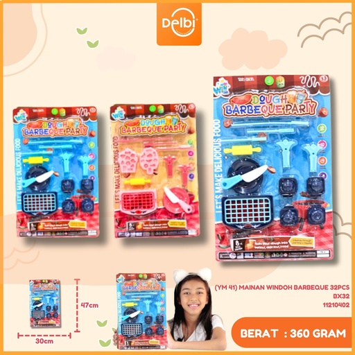 [11210402] (YM 41) MAINAN WINDOH BARBEQUE 32PCS BX32