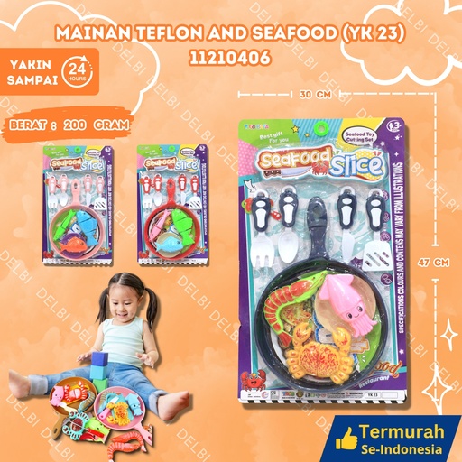 [11210406] (YK 23) MAINAN TEFLON AND SEAFOOD 120PCS BX120