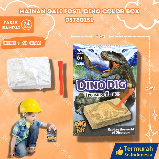 [03780151] (188-1) MAINAN GALI FOSIL DINO COLOR BOX BX240