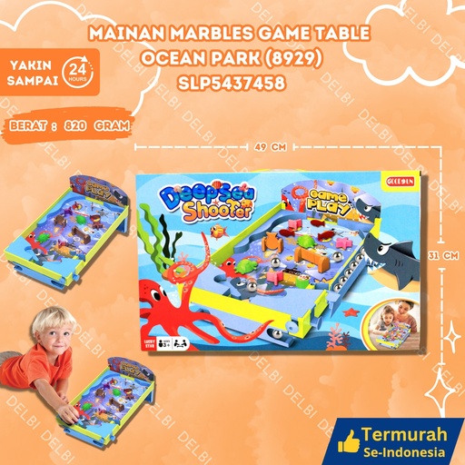 [SLP5437458] (8929) MAINAN MARBLES GAME TABLE OCEAN PARK 24PCS BX24
