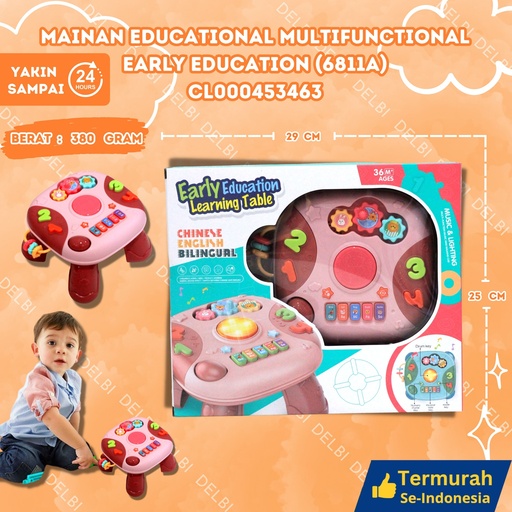 [CL000453463] (6811A) MAINAN EDUCATIONAL MULTIFUNCTIONAL EARLY EDUCATION 36PCS BX36