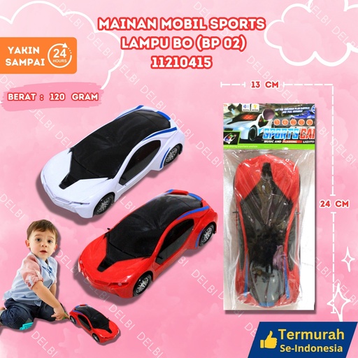 [11210415] (BP 02) MAINAN MOBIL SPORTS LAMPU BO 108PCS BX108