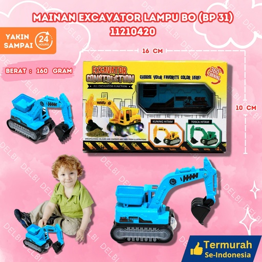 [11210420] (BP 31) MAINAN EXCAVATOR LAMPU BO 140PCS BX140