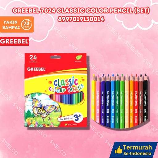 [8997019130014] GREEBEL 7024 CLASSIC COLOR PENCIL (SET) PENSIL BX72 BX1