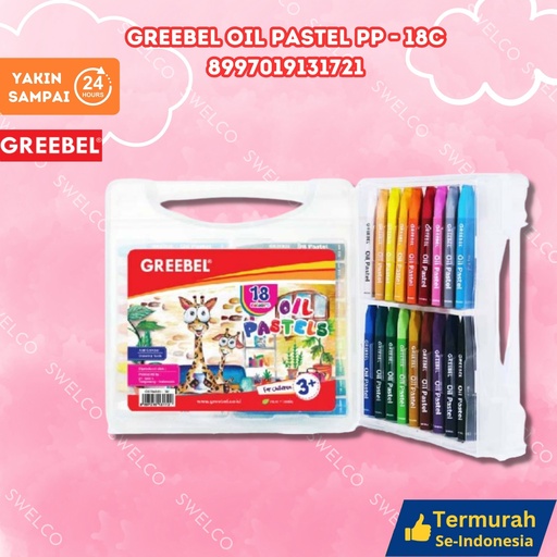 [8997019131721] GREEBEL OIL PASTEL PP 18C KRAYON 18 WARNA BX96