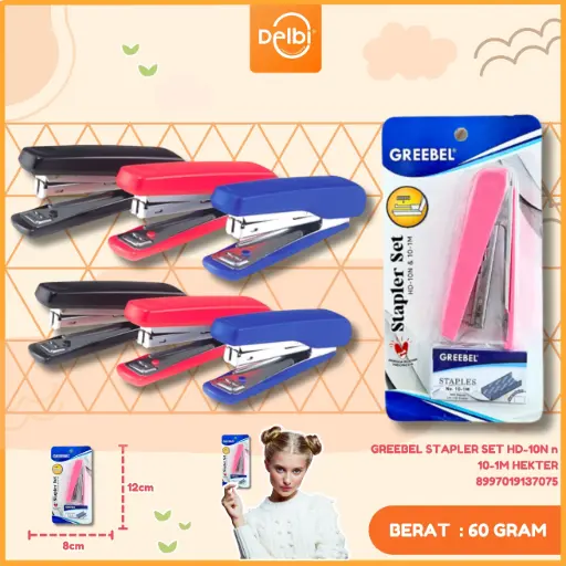 [8997019137075] GREEBEL STAPLER SET HD-10N n 10-1M HEKTER