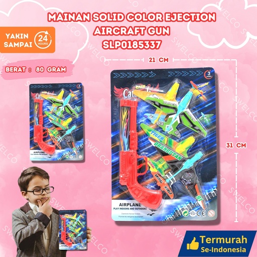 [SLP0185337] (8201C) MAINAN SOLID COLOR EJECTION AIRCRAFT GUN 240PCS BX240