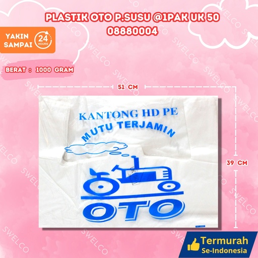 [08880004] PLASTIK OTO P.SUSU (1PAK UK 50 ASSOY BX25