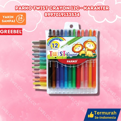 [8997019133534] PARKO TWIST CRAYON 12C KARAKTER BX144