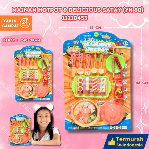 [11210453] (YK 80) MAINAN HOTPOT n DELICIOUS SATAY 56PCS BX56