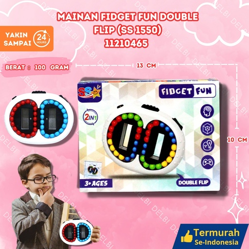 [11210465] (SS 1550) MAINAN FIDGET FUN DOUBLE FLIP 234PCS BX234