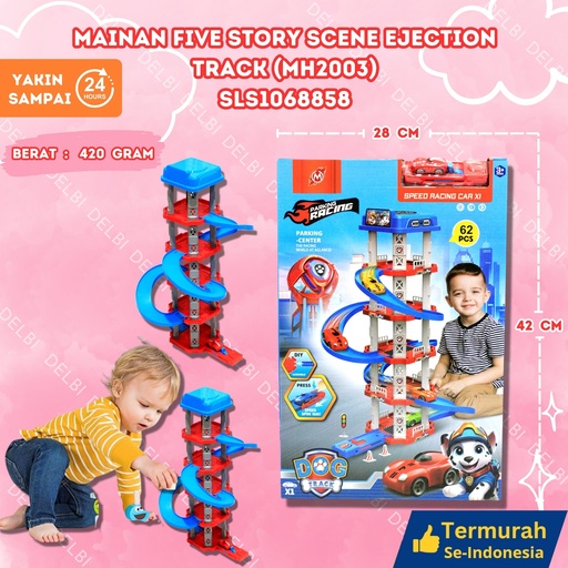 [SLS1068858] (MH2003) MAINAN FIVE STORY SCENE EJECTION TRACK 48PCS BX48