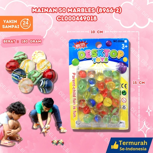 [CL000449018] (8966-2) MAINAN 50 MARBLES 120PCS BX120