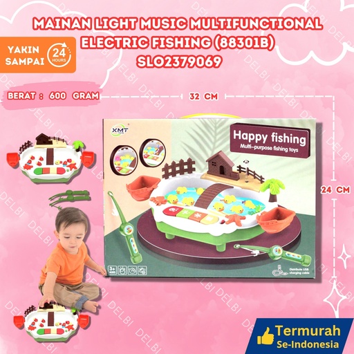 [SLO2379069] (88301B) MAINAN LIGHT MUSIC MULTIFUNCTIONAL ELECTRIC FISHING 36PCS BX36