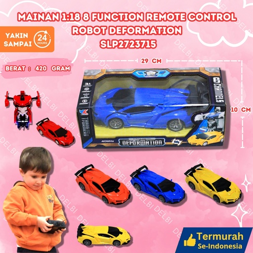 [SLP2723715] (999-A) MAINAN 118 8 FUNCTION REMOTE CONTROL ROBOT DEFORMATION 60PCS mobil remot BX60 BX1
