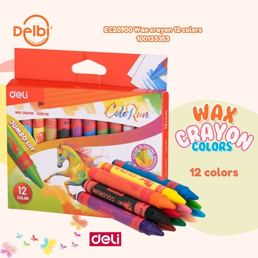 [100133353] EC20900 Wax crayon 12 colors