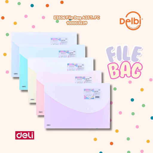 [100003239] E5506 File Bag ASST. FC DELI TAS FOLDER MAP BERKAS BX200 BX400 BX10
