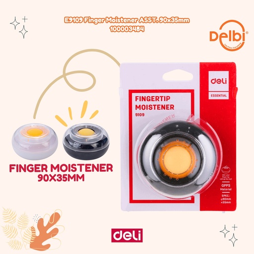 [100003484] DELI E9109 Finger Moistener ASST. 90x35mm BX18