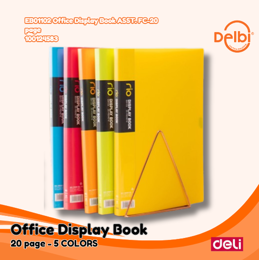 [100124583] DELI EB01102 Office Display Book ASST. FC-20 page BUKU BX12