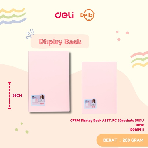 [100161411] CF996 Display Book ASST. FC 30pockets BUKU BX12