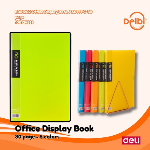 [100124581] DELI EB01202 Office Display Book ASST. FC-30 page BUKU BX12