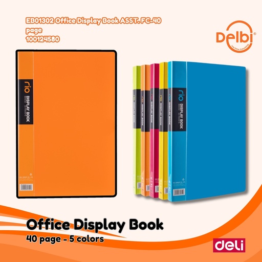 [100124580] DELI EB01302 Office Display Book ASST. FC-40 page BUKU BX12