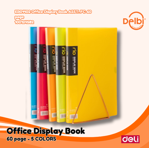 [100124582] DELI EB01402 Office Display Book ASST. FC-60 page BUKU BX12