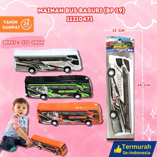 [11210471] (BP 19) MAINAN BUS BASURI 60PCS TRANSPORTASI GANTUNG OPP BIS BX60