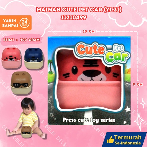 [11210499] (YI 31) MAINAN CUTE PET CAR 192PCS BX192