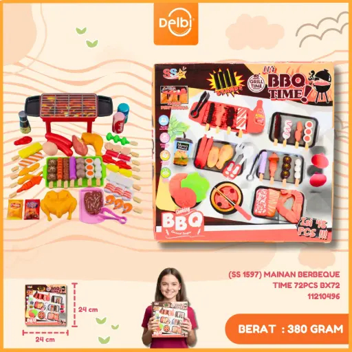 [11210496] (SS 1597) MAINAN BERBEQUE TIME 72PCS BX72