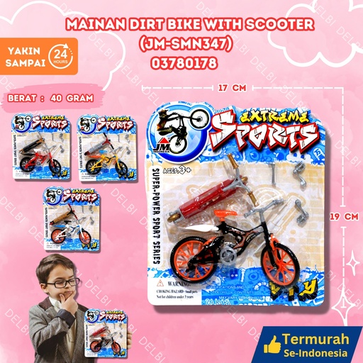 [03780178] (JM-SMN438) MAINAN DIRT BIKE WITH SCOOTER (400PCS (BX-607D) BX400